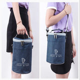 Insulated Round Lunch Bag,