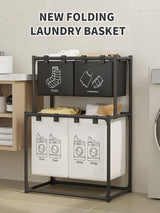 New Laundry basket Foldable dirty clothes organizer with wheels