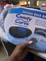 Comfy curve back support pillow