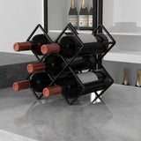 Carbon metal wine holder