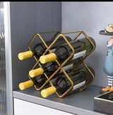 Carbon metal wine holder