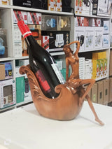 Creative lady sculpture wine bottle holder