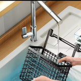 2 pc Over the Cabinet door Organizer with towel rack