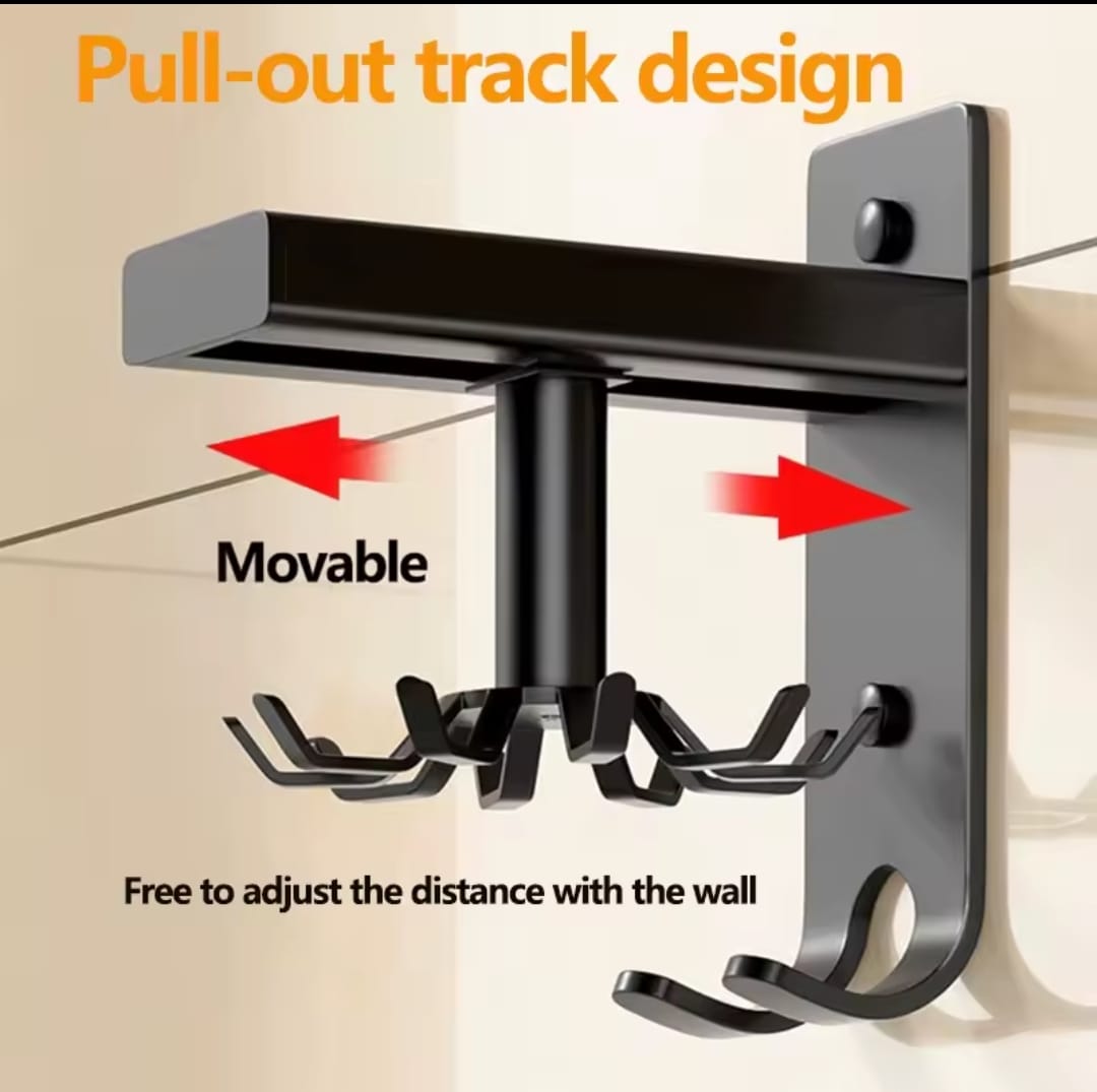 Rotating Wall-Mounted Hanger Rack