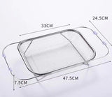 Stainless Steel Expandable Over-The-Sink Colander