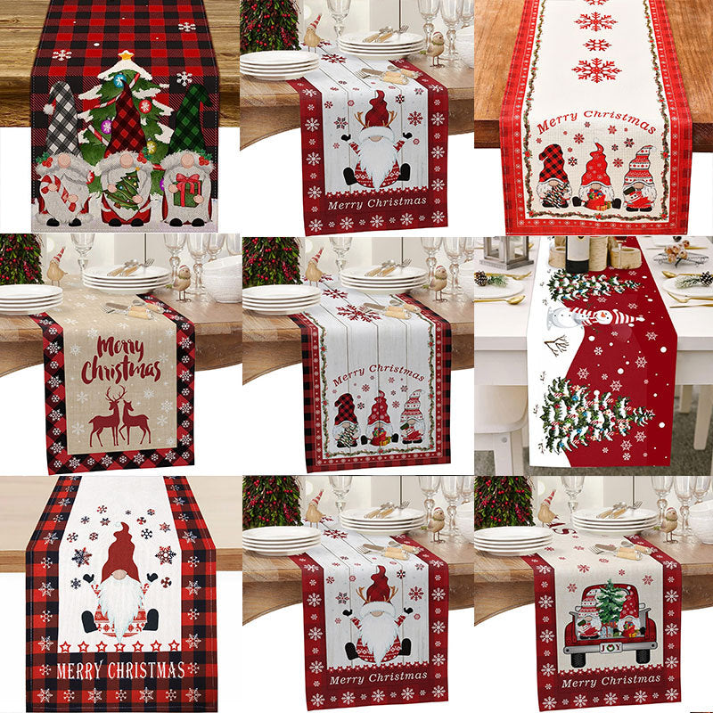 Christmas Table Runner for Dining Table 90x33cm Mini Festive Table Decoration