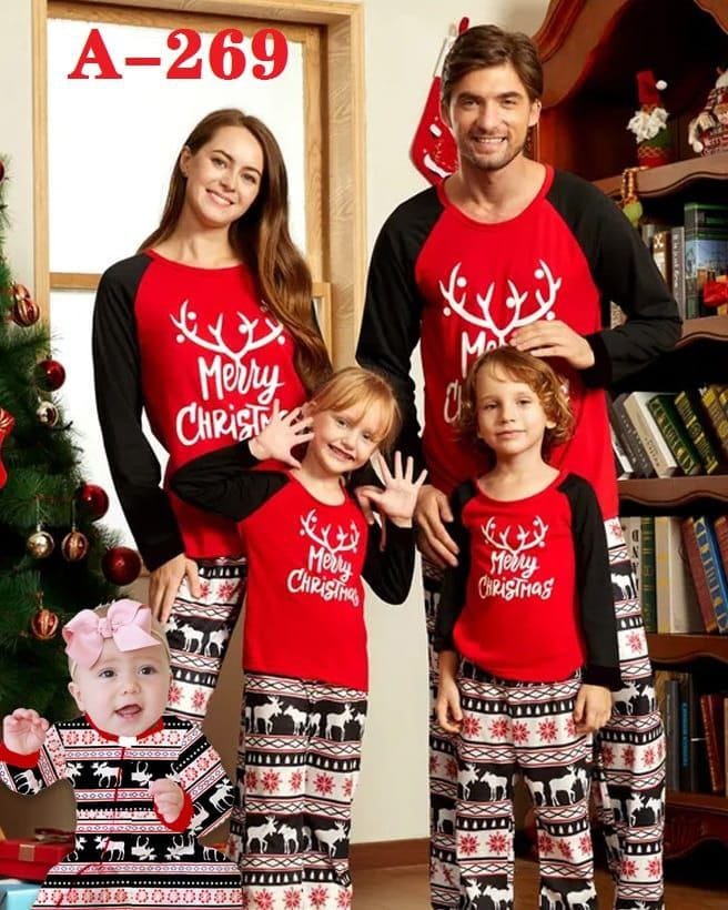 Christmas pajamas outfit for both Adults &kids