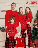 Christmas pajamas outfit for both Adults &kids pyjamas set(top+pant)*