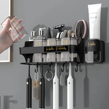 Automatic toothpaste Dispenser with 4 cups