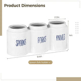 3 compartment Ceramic cutlery Holder