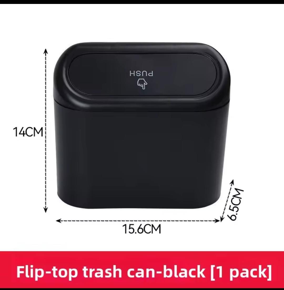 Car Door Seat Clip Stand Holder Organizer With Lid Trash Can