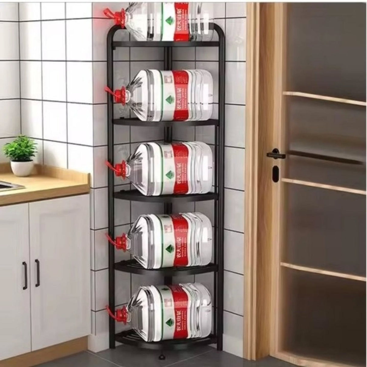 De-clutter your kitchen space effortlessly with Versatile Fold-able Rack .