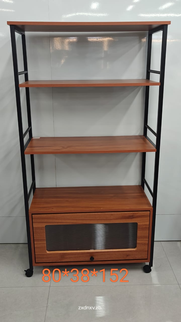 Modern Kitchen Cabinet with Shelves and Storage Space in Kenya