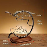 Golden deer wine set rack