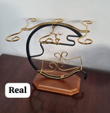 Golden deer wine set rack