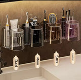 Wall  mounted Toothbrush Holder With Mouthwash Cup