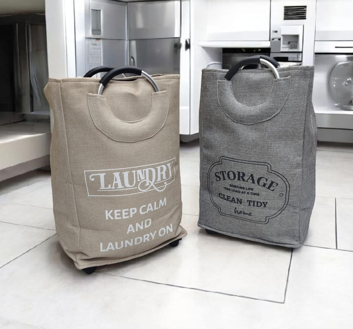 High quality Laundry Basket with Movable Wheels