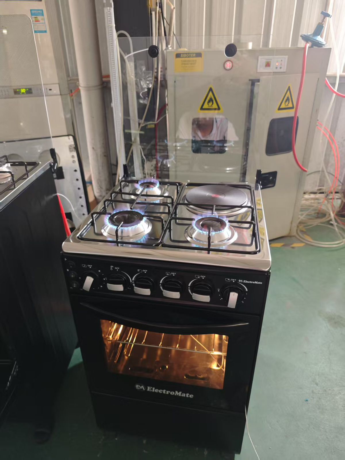 50×55 electromate 3+1 standing cooker with electric oven cooker