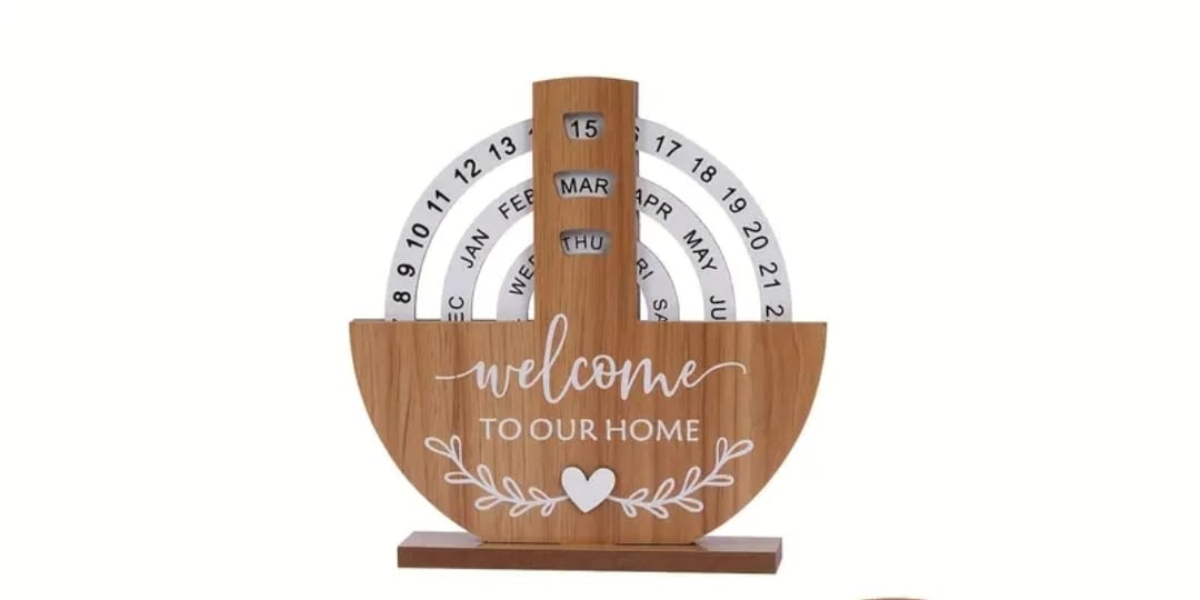 Perpetual Wooden Block Calendar*