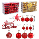 102 pcs Christmas Balls Ornaments for Christmas Tree
