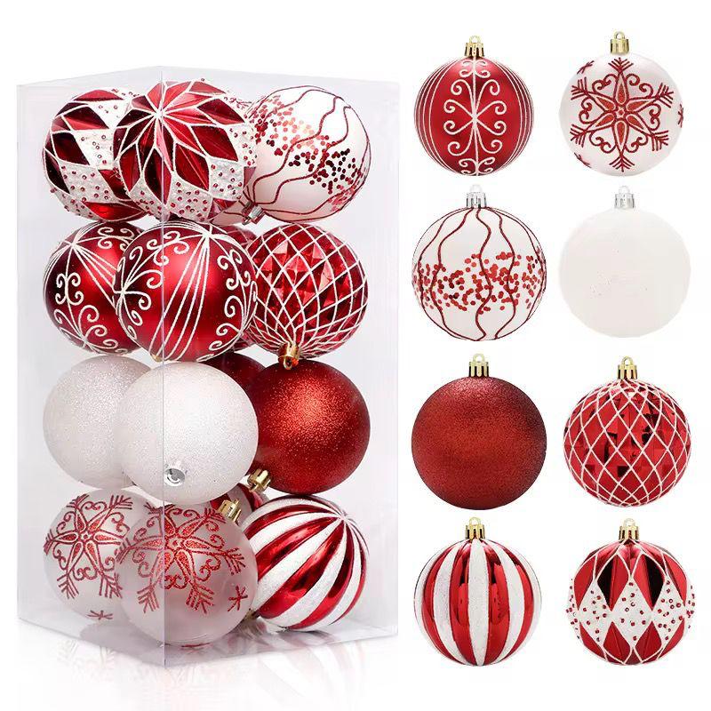 16 Pieces Christmas Tree Balls Set for Home and Office Decorations