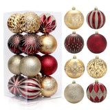 16 Pieces Christmas Tree Balls Set for Home and Office Decorations