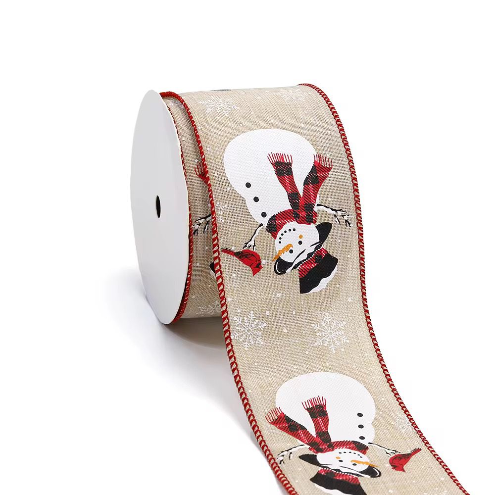 Christmas Gift Wrapping Floral Ribbon Decorations Kenya | Festive Gift Packing Ribbon 6cm x 200cm