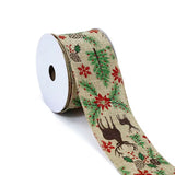 Christmas Gift Wrapping Floral Ribbon Decorations Kenya | Festive Gift Packing Ribbon 6cm x 200cm