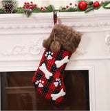 2pc Christmas Decor Socks Festive Fireplace Hanging Stockings (37cm x 17cm)