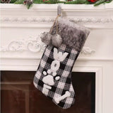 2pc Christmas Decor Socks Festive Fireplace Hanging Stockings (37cm x 17cm)