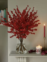 Christmas Berry Branches – Set of 10 Decorative Artificial Stems (26cm)