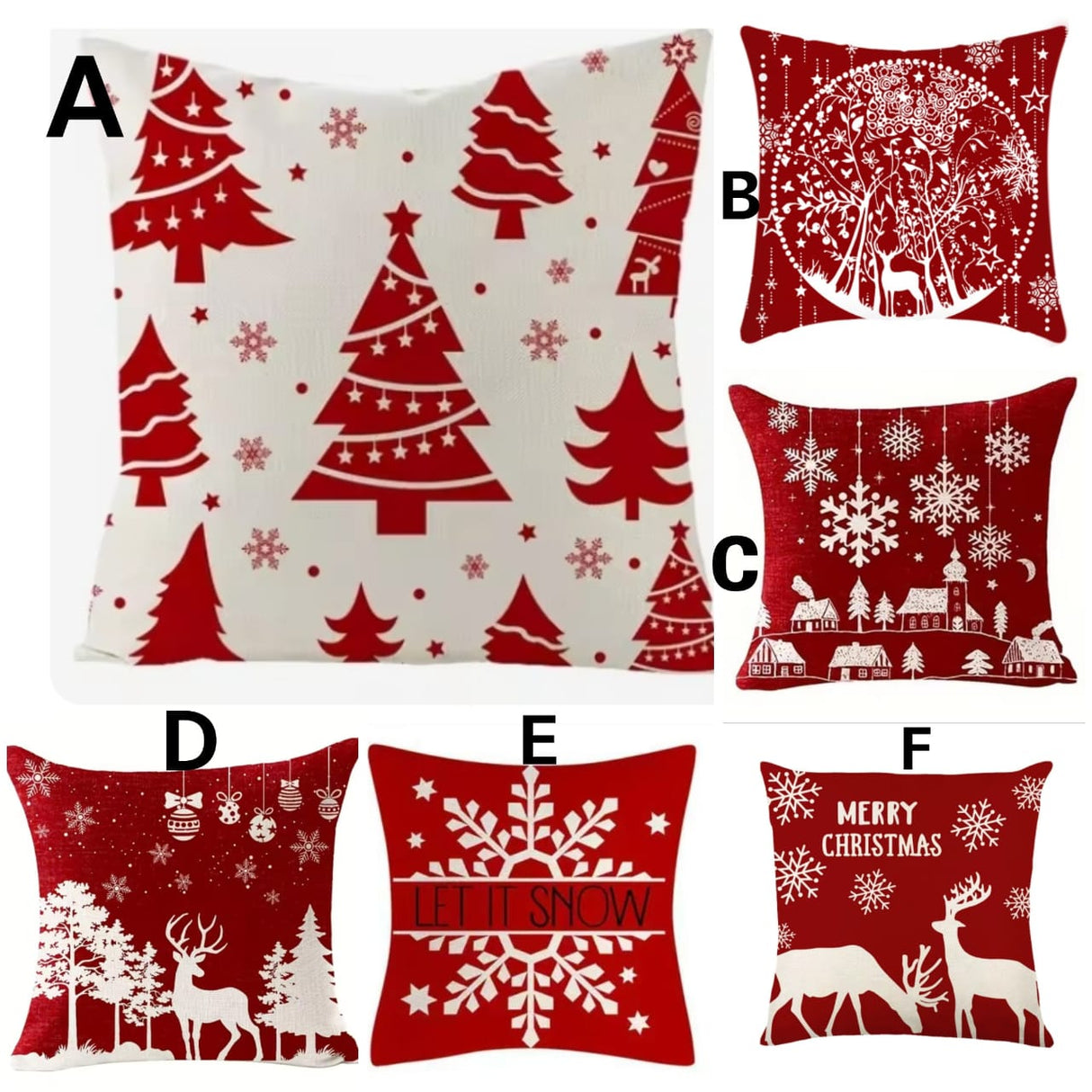*Decorative Christmas Throw Pillow Covers