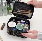 Tweed luxury cosmetic bag organizer