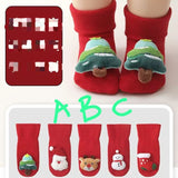 Baby Christmas Socks Santa Cartoon Doll themed
