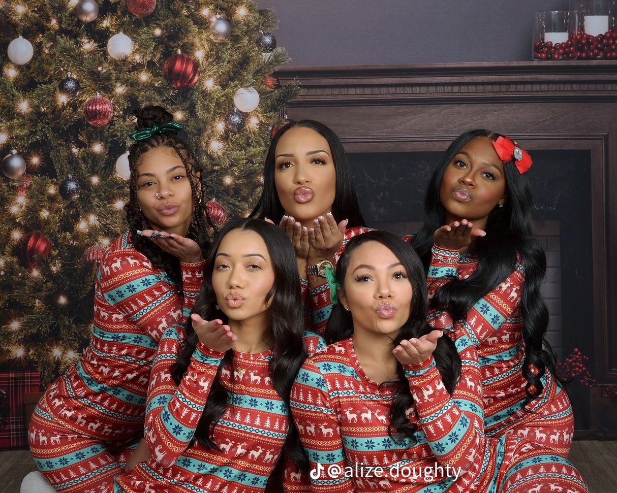 Family matching Christmas pajama sets