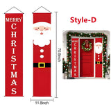 Christmas door banner 2pc set