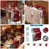 Christmas Table Runner Snowman Gnome Table Cloths