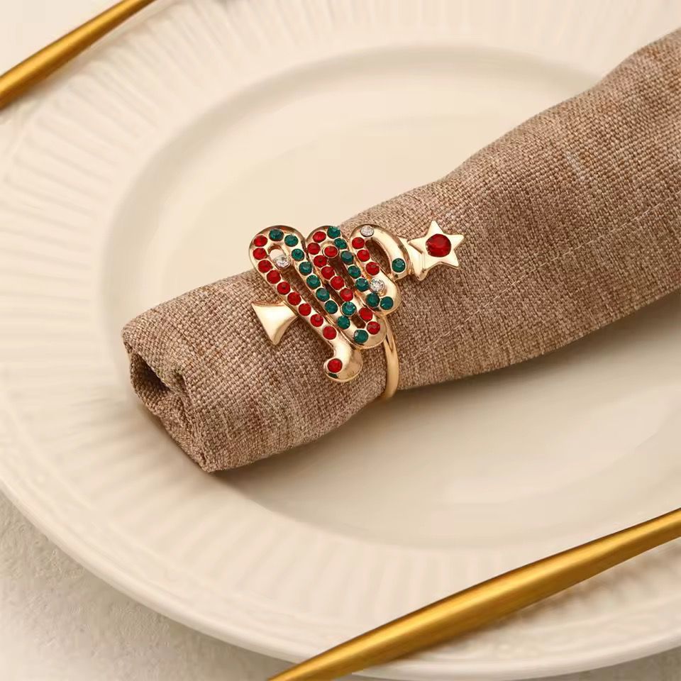 High-end Christmas Rhinestone napkin ring
