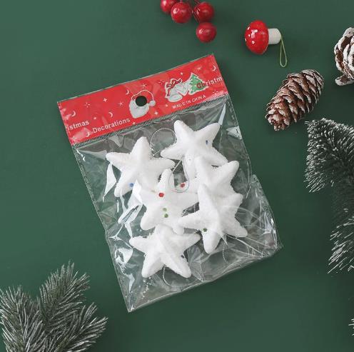 6pc set Christmas Star Hanging Pendants