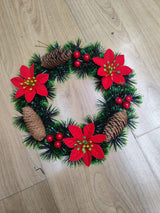 25CM Christmas Wreath for Front Door