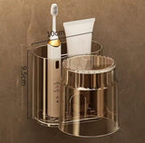 Wall  mounted Toothbrush Holder With Mouthwash Cup