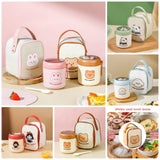 2 in 1 Food Flask Thermos With A Matching Insulated Lunch Bag