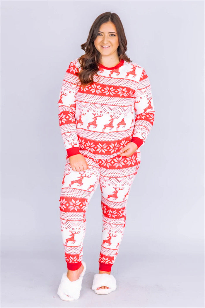 Christmas pajamas outfit for both Adults &kids pyjamas set(top+pant)