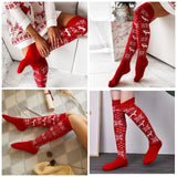 Stylish Winter-Christmas themed Women's Knit Leg Warmers