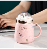 Cute Luxurious Ceramic Santa Claus Christmas themed Cup set + Gift Box