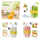 2-in-1 ice cube bottle with an integrated ice cube tray and a straw