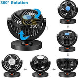 12V DC Electric Car Fan Single Head Portable Vehicle Cooling Fan for Truck Van SUV Dashboard