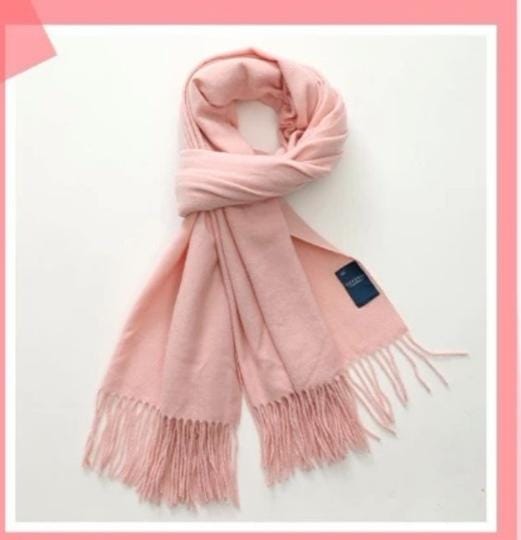 Authentic Cashmere Winter Scarf, Touch Gloves, and Ear Muffs Set