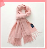 Authentic Cashmere Winter Scarf, Touch Gloves, and Ear Muffs Set