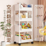 4-Layer Trolley Bookshelf / Kitchen Storage Rack
